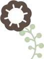 Elément graphique blanc vert fleur par JUUD EDITION à Bordeaux